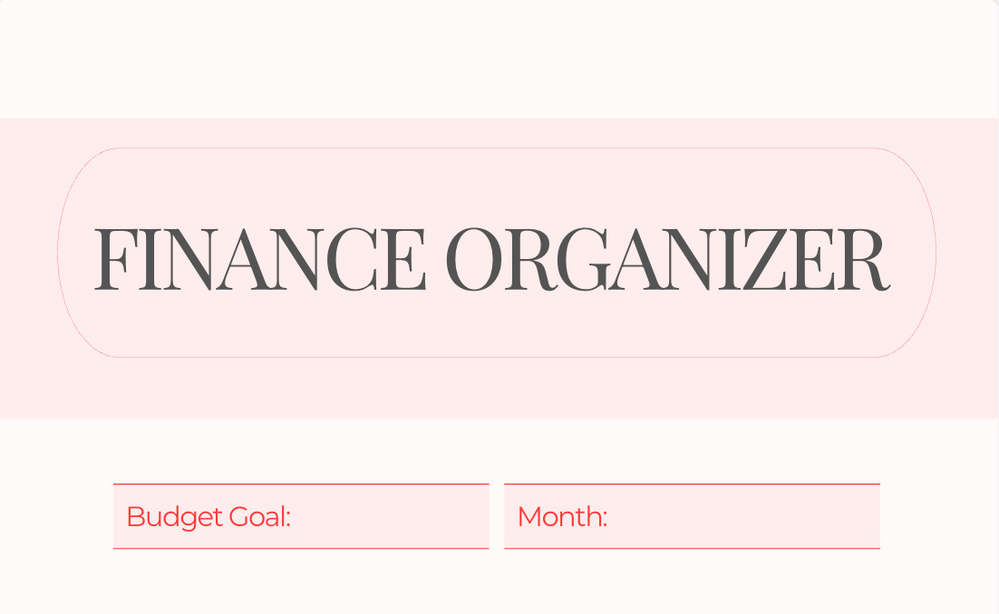 Simple Budget Planner Printable PDF | Monthly Finance Organizer | Expense Tracke