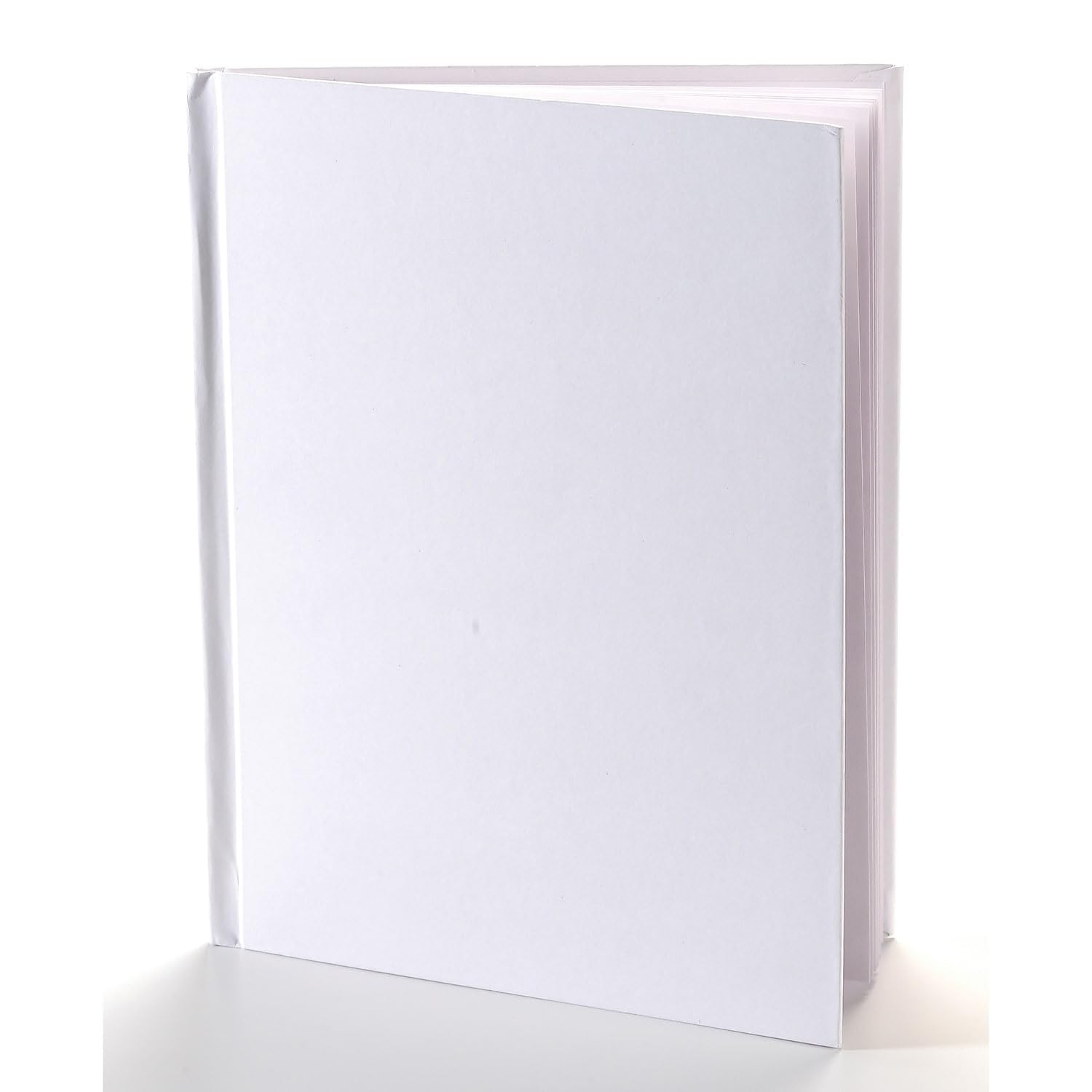 Ashley Portrait Hardcover Blank Pages Book 1 Count (Pack of 1), White
