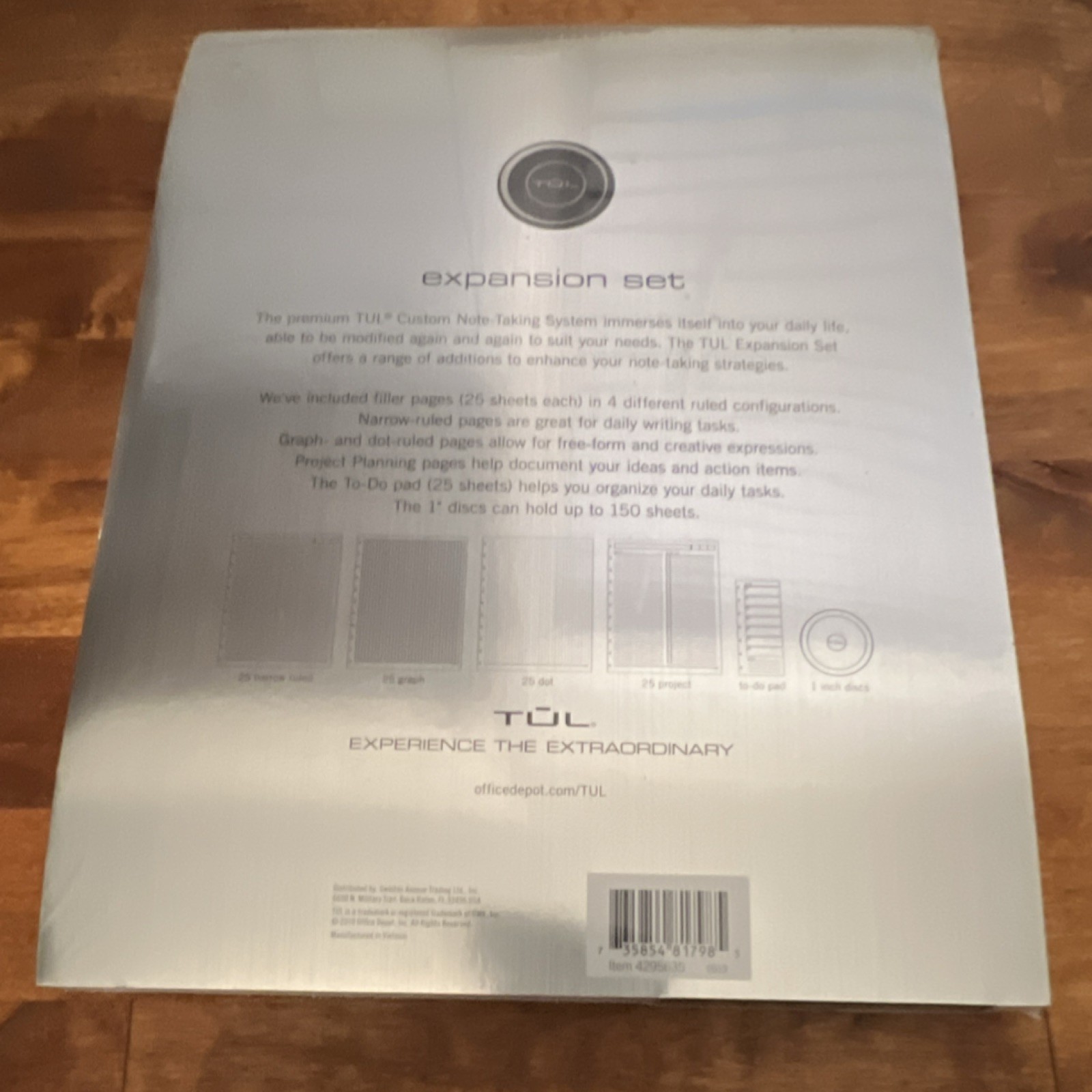 TUL Custom Note-Taking System Expansion Set Letter Size Binder