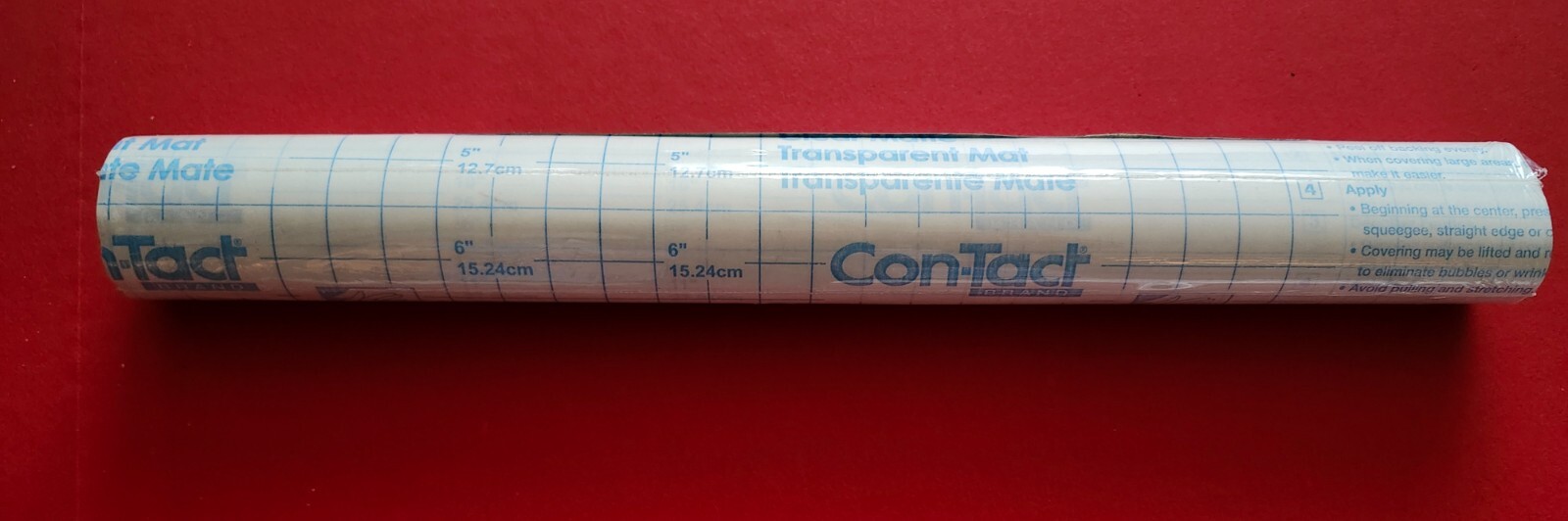 One Con-Tact Contact Clear Adhesive Cover 13.5 ” x 5 ft for Books Documents NIP