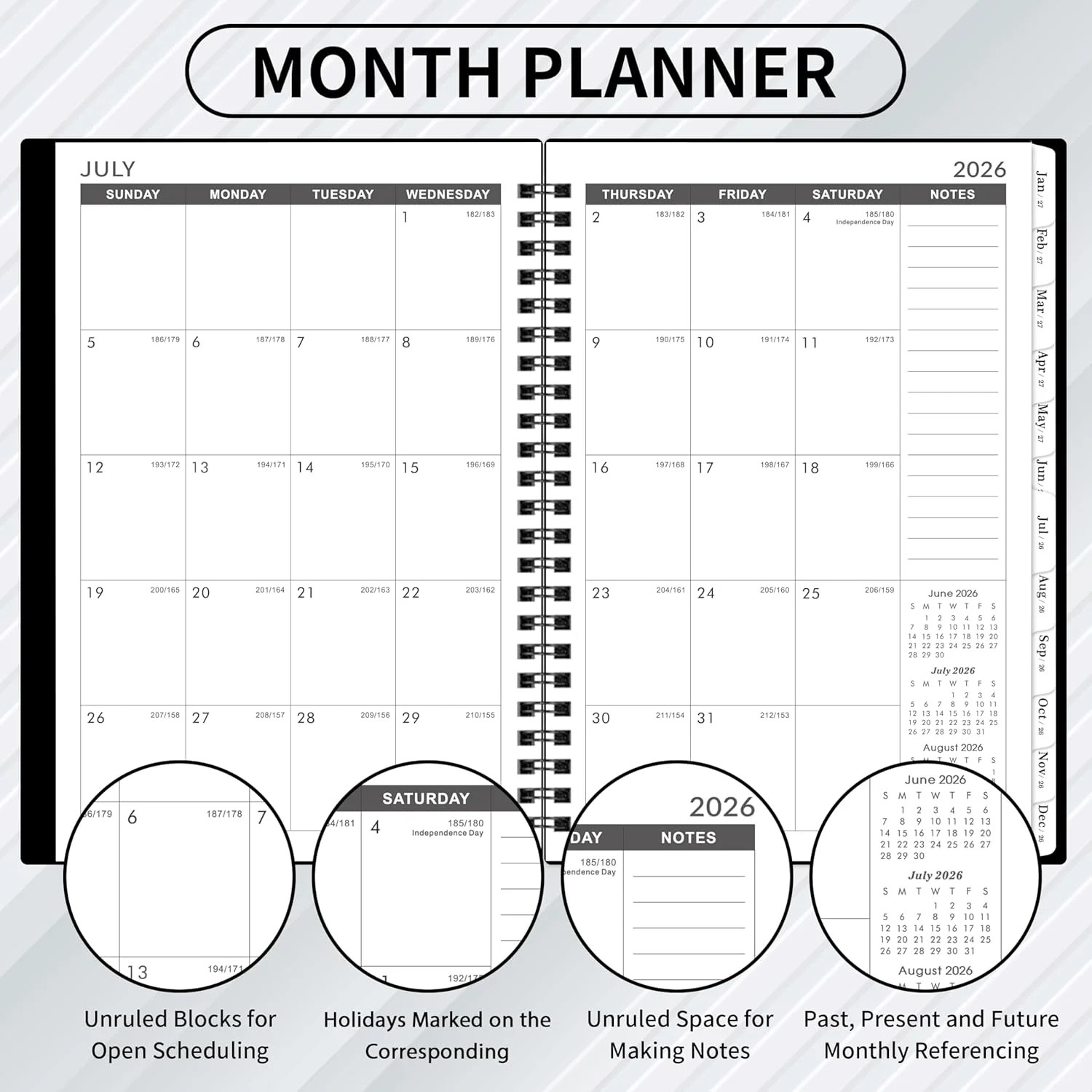 2026-2031 Monthly Planner/Calendar – 5 Year Monthly Planner, Jul. 2026 – Jun. 20