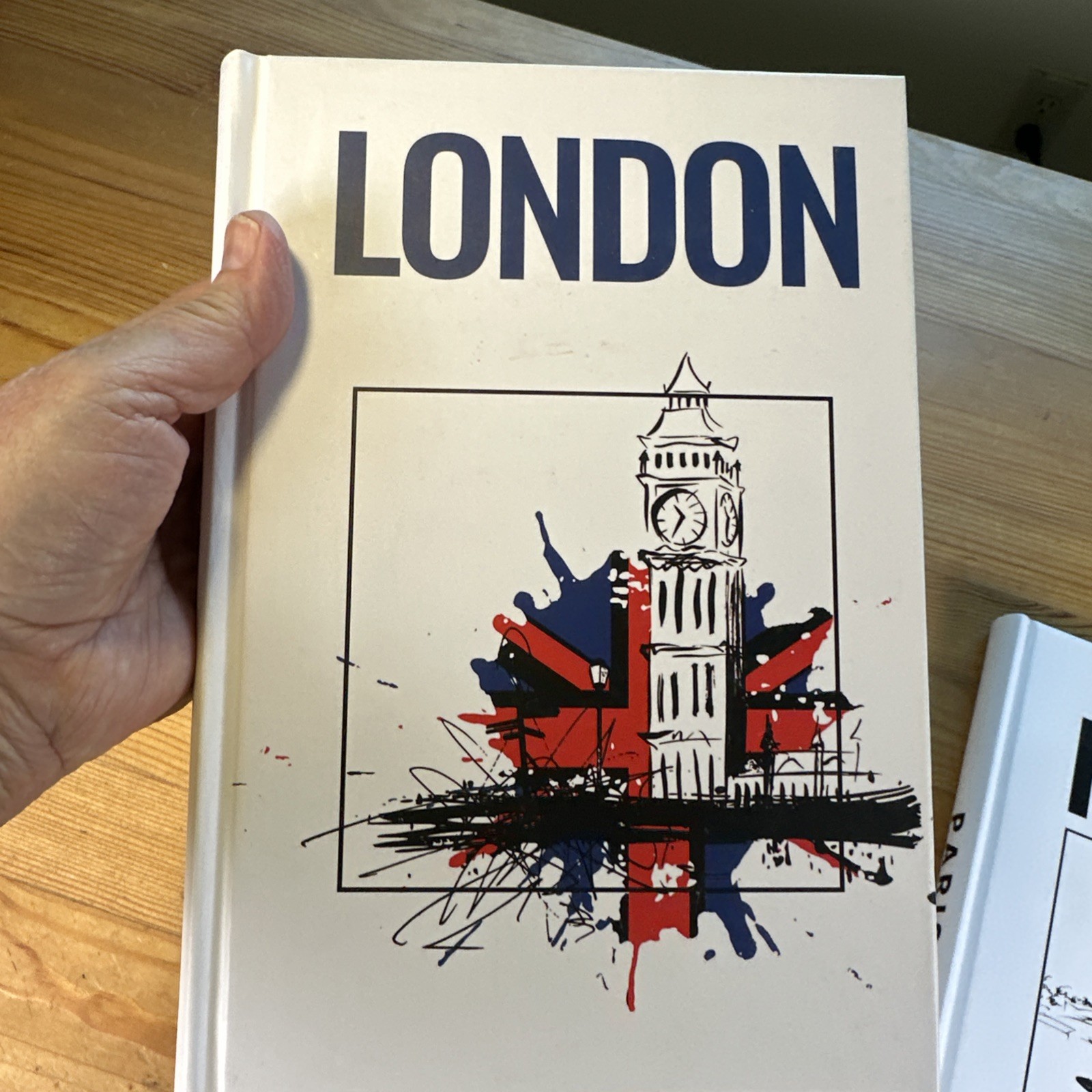 Lot Of Two New Journals London & Paris 9.5” X 6.5” Blank Unlined Pages Hardcover