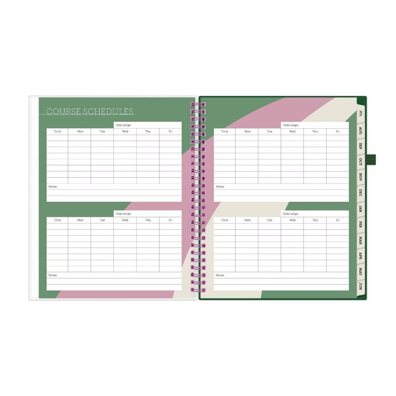 Blue Sky Your Year College Weekly/Monthly Planner Wirebound 7″x9″ Green Date