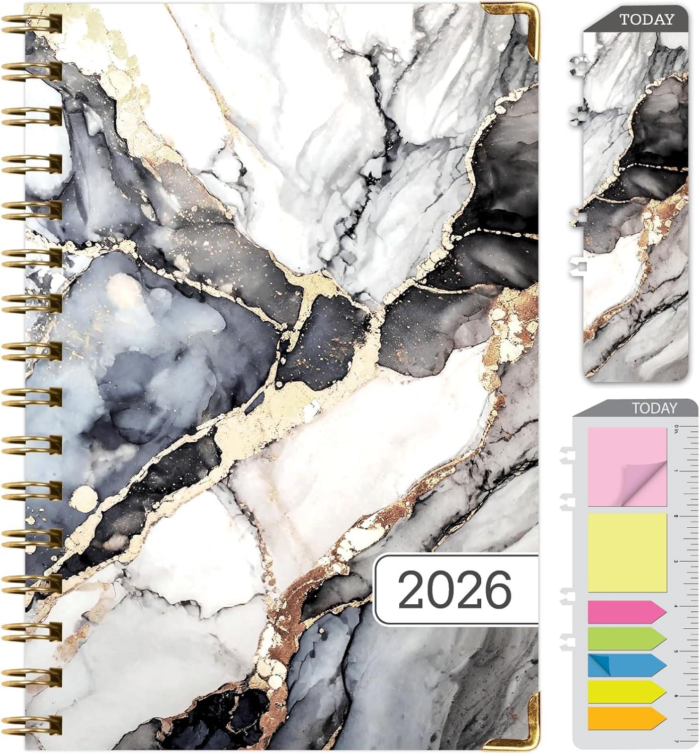 HARDCOVER 2026 Planner, 5.5″X8″: 14 Months (November 2025 – December 2026), Dail
