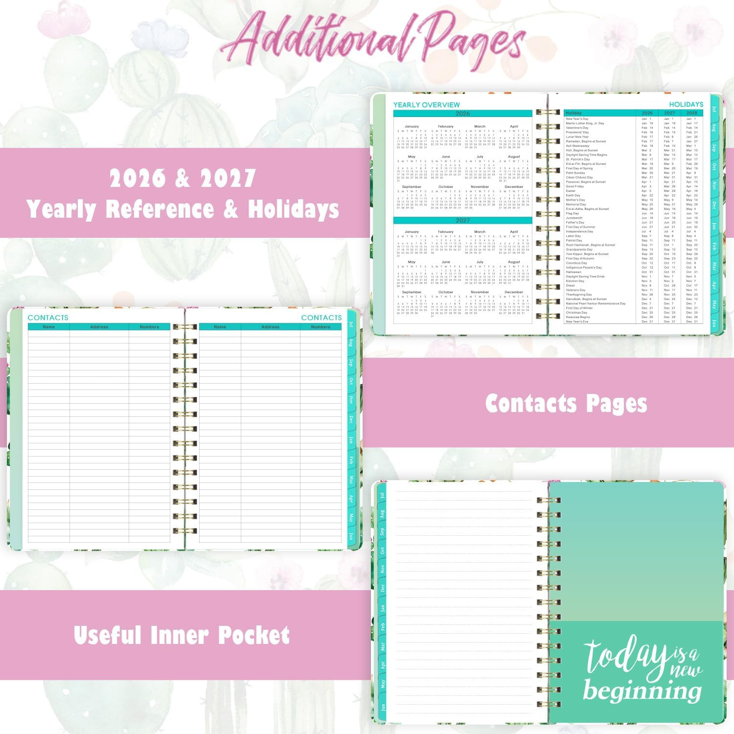 Planner 2026-2027, Academic Planner 2026-2027, JUL 2026 – JUN 2027, 8.5″ X 6.4″,