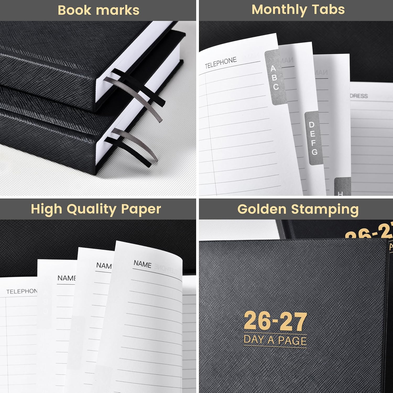 2026-2027 Diary – Diary 2026-2027 Full Page per Day, Page a Day Calendar, Jul. 2