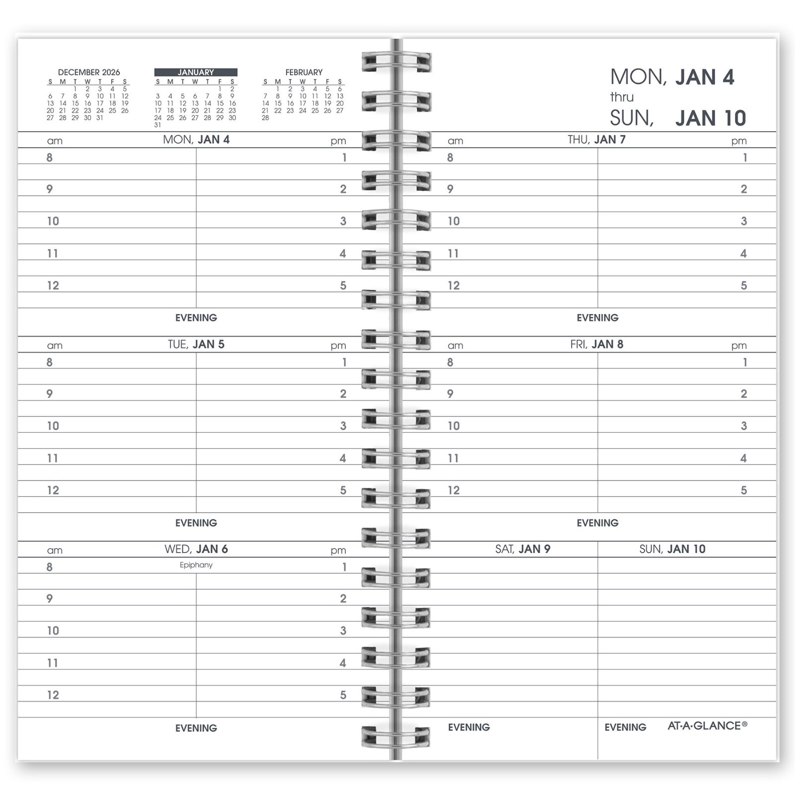 2026 At-A-Glance 70-904-10 Refill For 70-008 Weekly Appointment Book