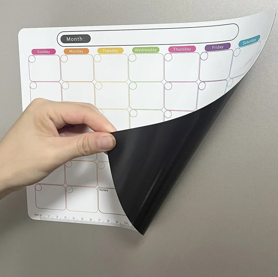 1pc Magnetic Monthly Weekly Planner Fridge Calendar Message Board – note sticker