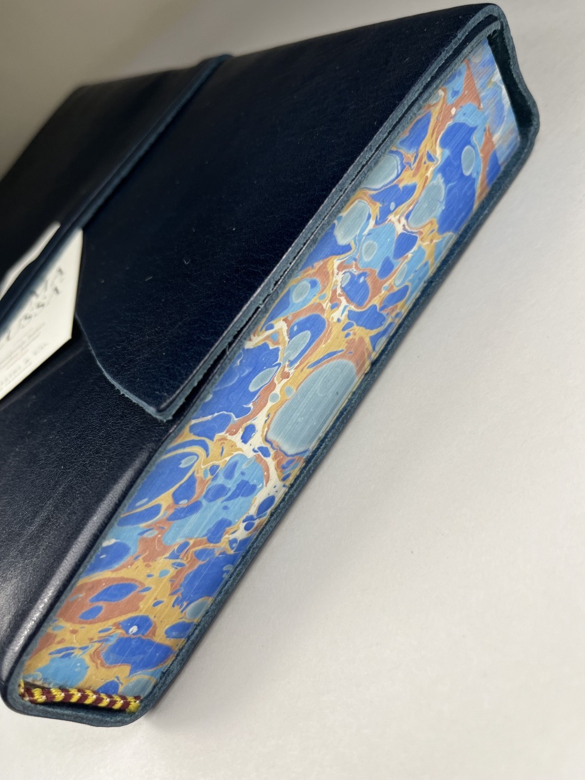 Cavallini & Co. Blue Leather Roma Lussa Journal, 6″ x 8″
