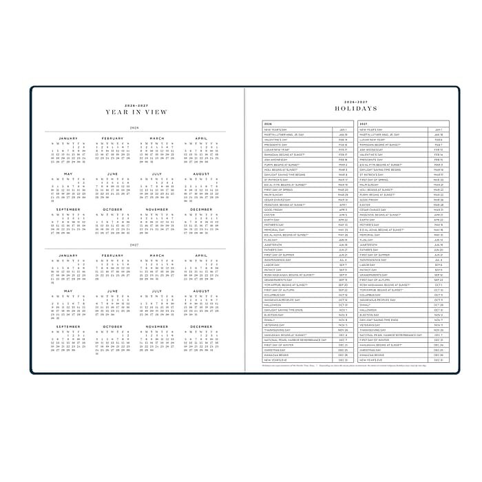 2026/2027 Blue Sky Day Designer Boutique Edition Navy W/M Academic Planner