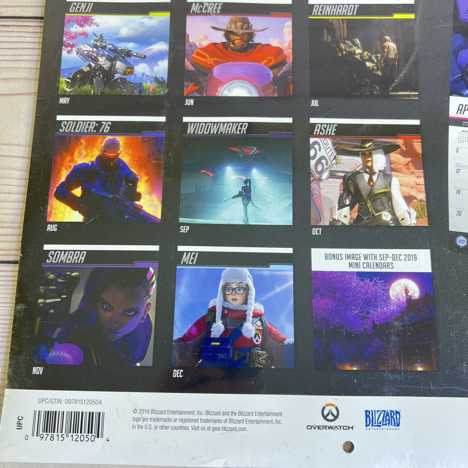 Overwatch Game 2020 Wall Calendar 16 Month Video Game 12×12” Posters -NEW/SEALED