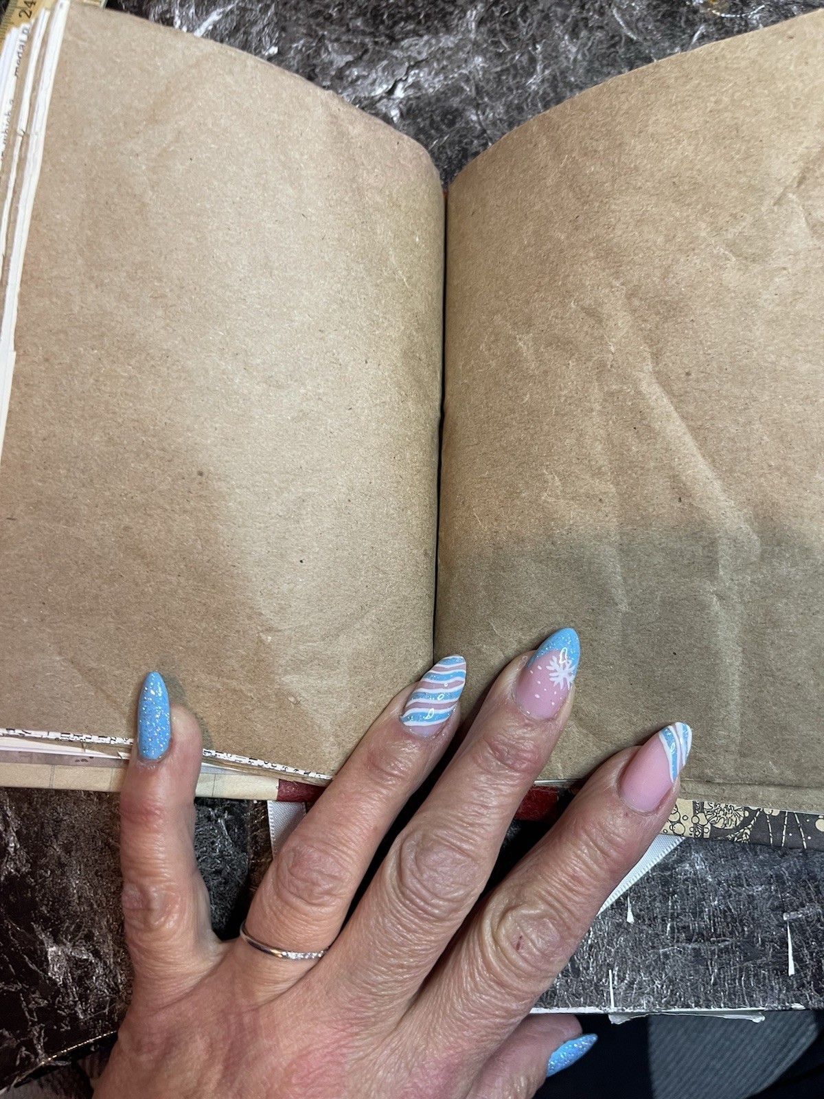 6×5 Handmade journal, Music themed, Perfect for junk or art journaling