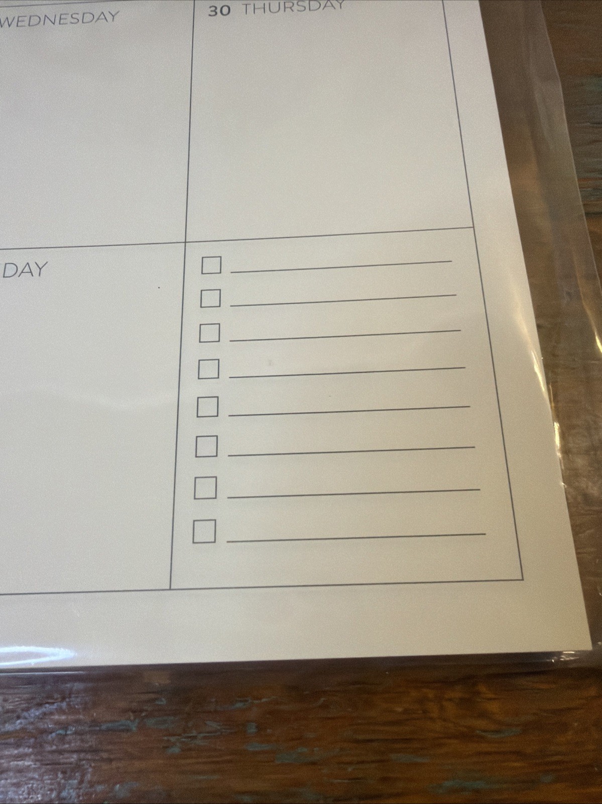 Orange Circle Studio My Week 17 Month Desk Calendar Organizer. New, Sealed.