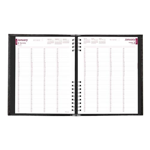 2026 Daily Professional Planner – 4-Person Appointment Book, Twin-Wire Binding,