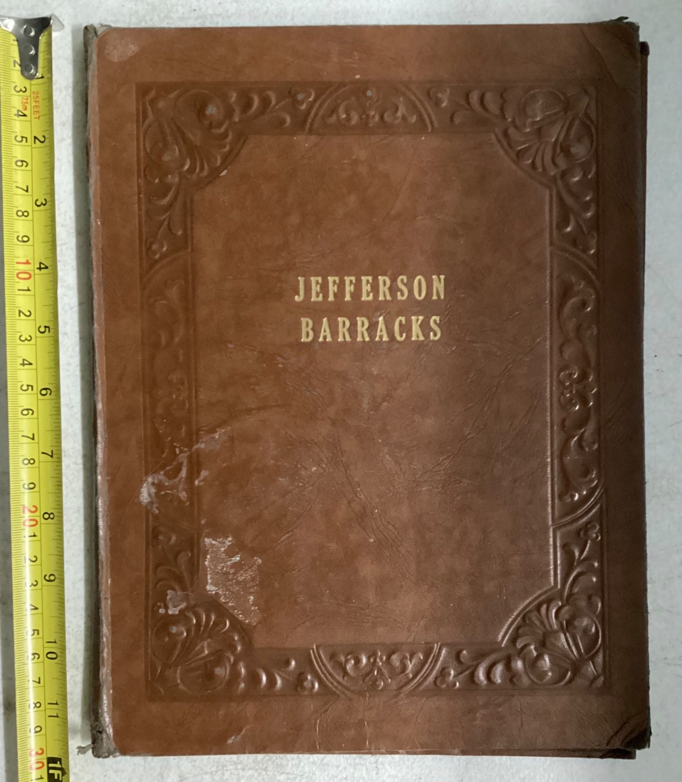 Vintage Mid Century Jefferson Barracks Military Portfolio Pad Folder Organizer