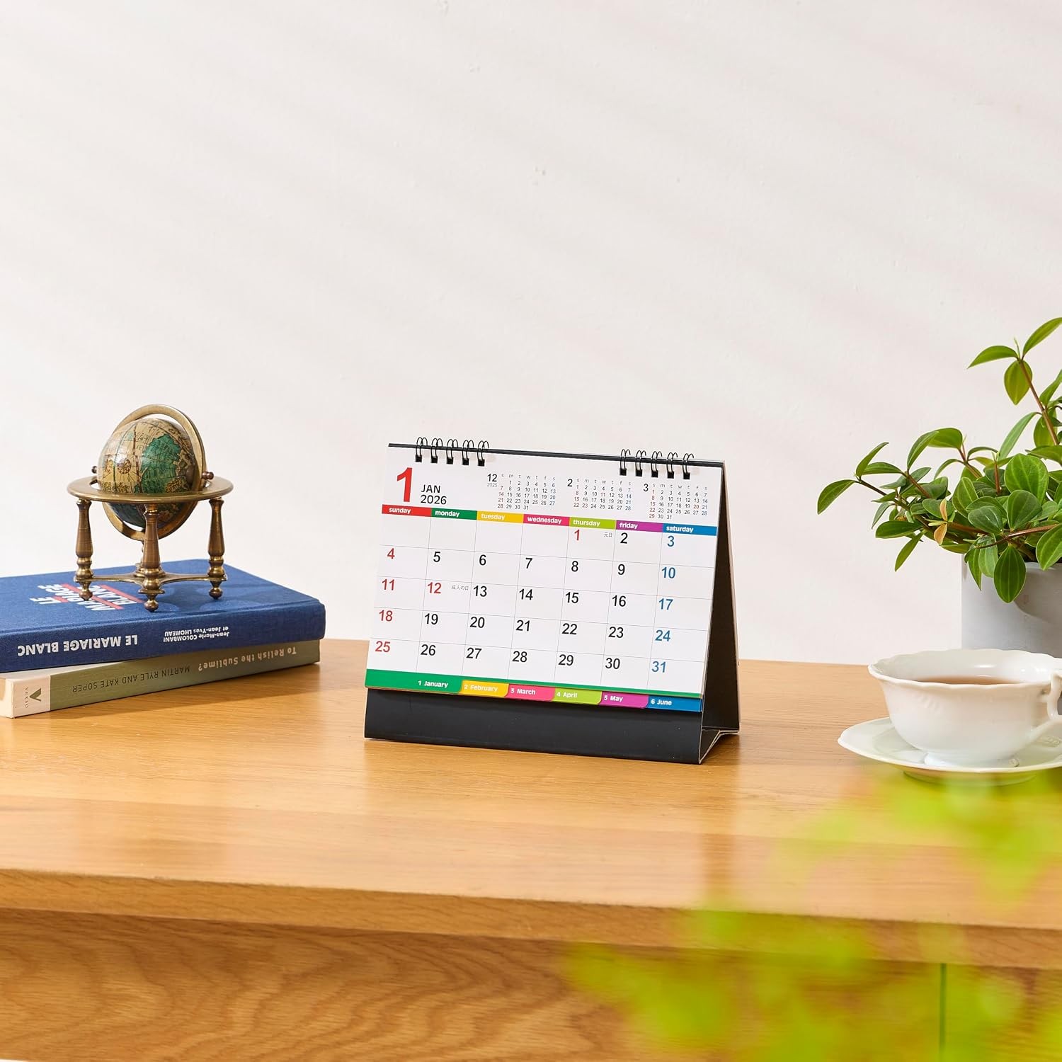 New Japancalendar 2026 Calendar, Desktop, Color Index, Chronology, NK8516