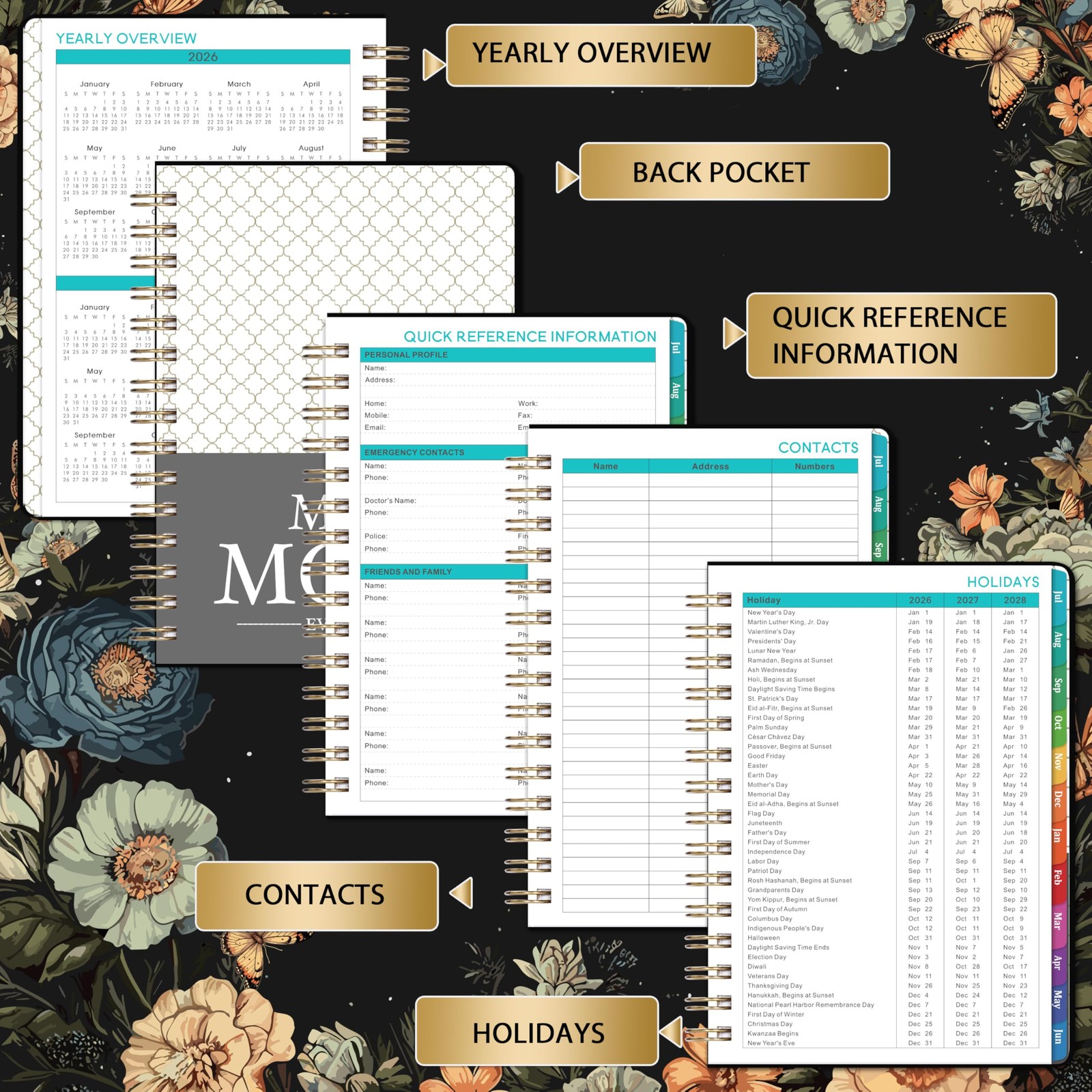 2026-2027 Planner – Academic Planner 2026-2027, July 2026 – June 2027, 6.4″ x…