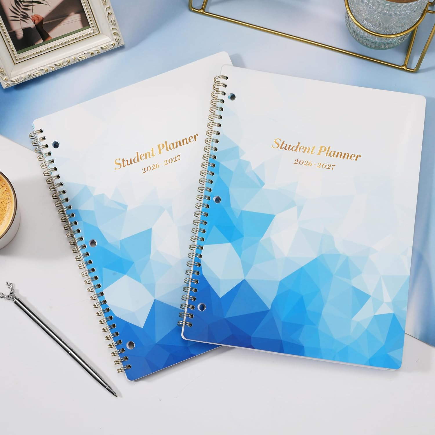 Student Planner 2026-2027 – Monthly and Weekly School Planner 2026-2027 with Col