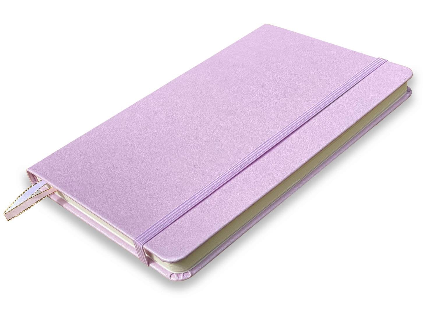 , Premium Hard Cover Notebook Journal, Medium Size, A5 5.8″ x 8.3″, 186 Numbe…