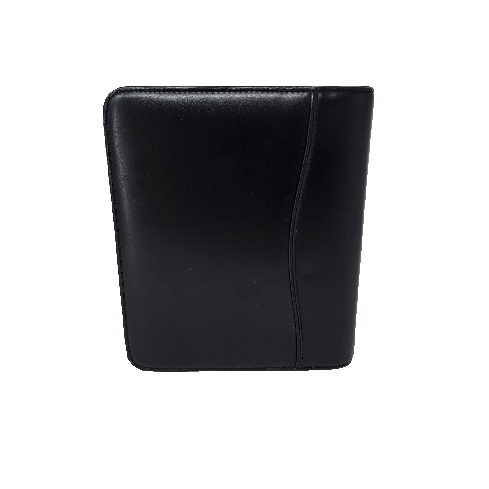 NWOT VTG 1999 Franklin Covey Black Classic Leather Open Binder Planner 7 Ring
