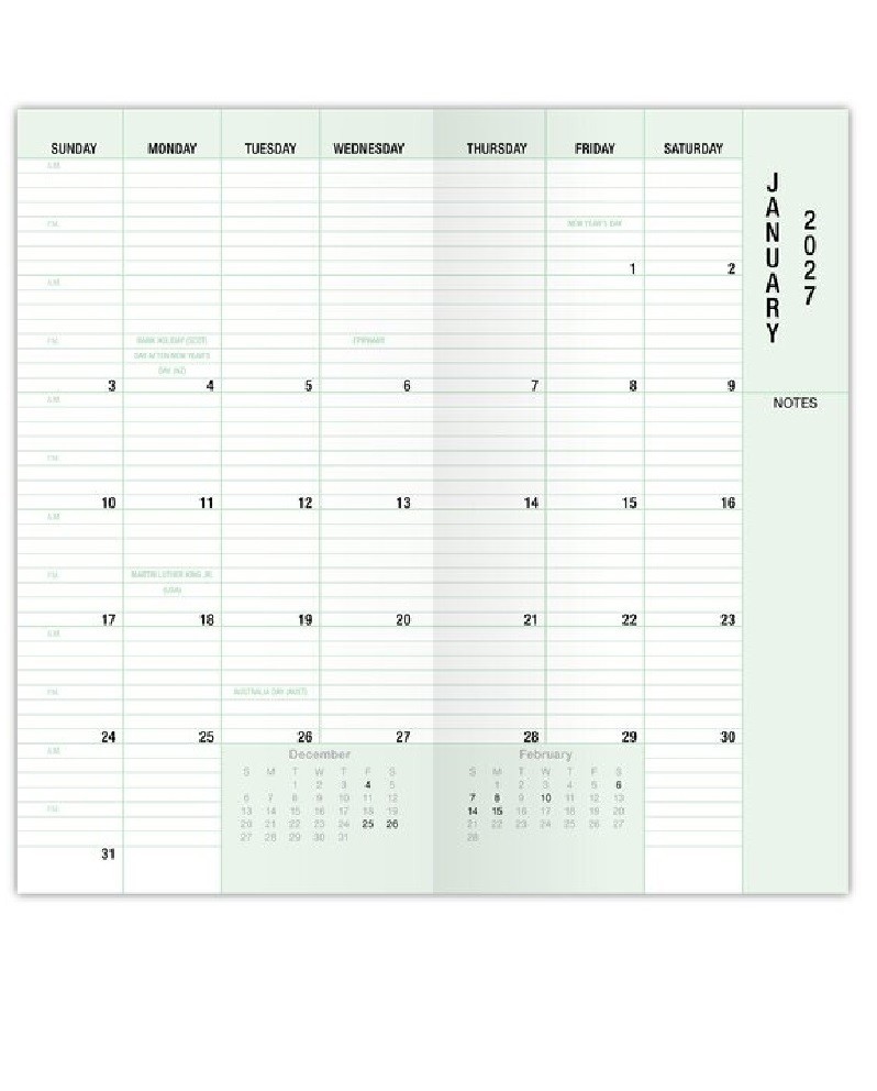 Day-Timer 2027-2028, 20-Mth Advance Planner Refill, Pocket, 3-1/2″ x 6-1/2″