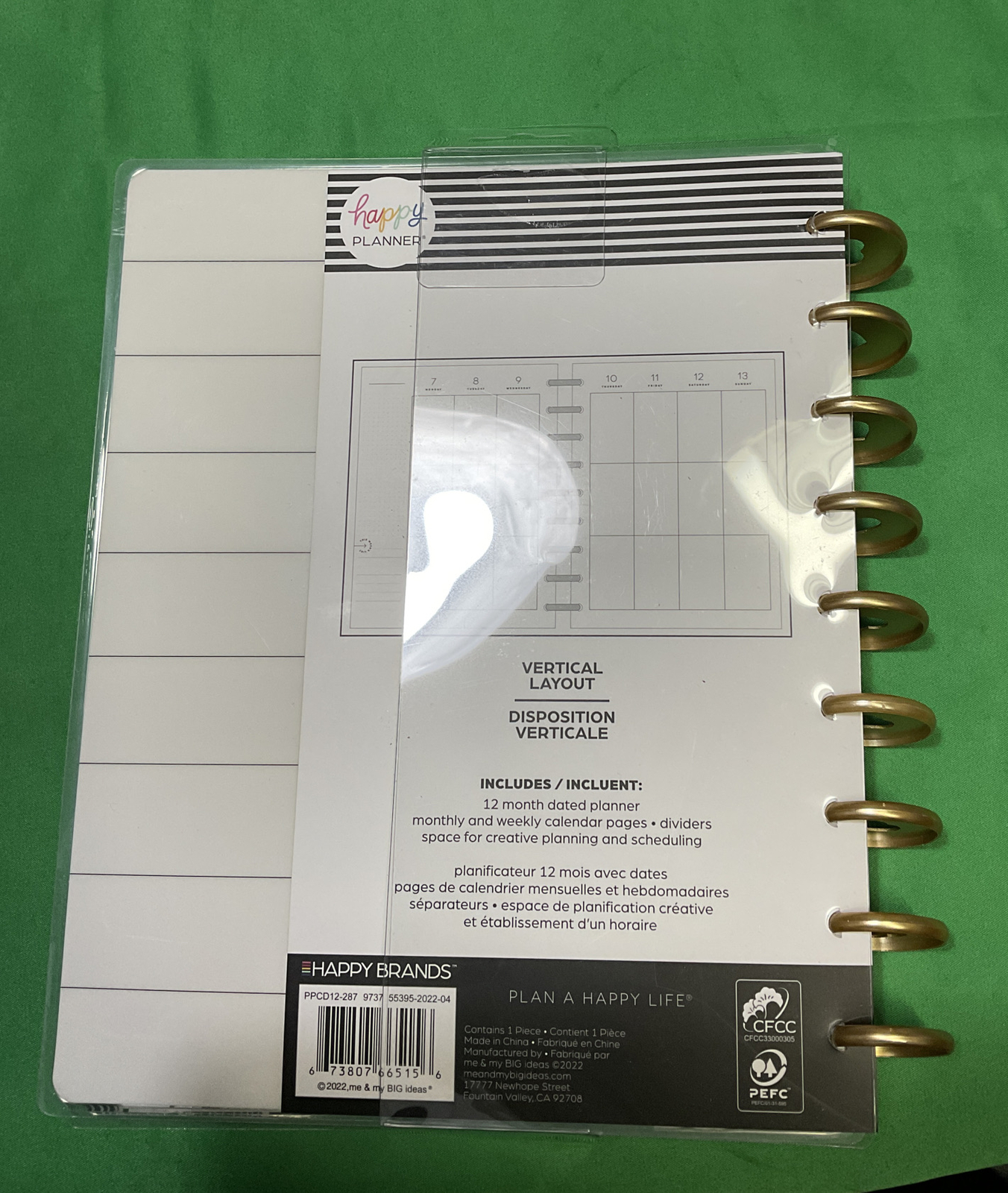 NEW! the Happy Planner 2023 GOLD & BLACK Happy Planner – CLASSIC Vertical Layout