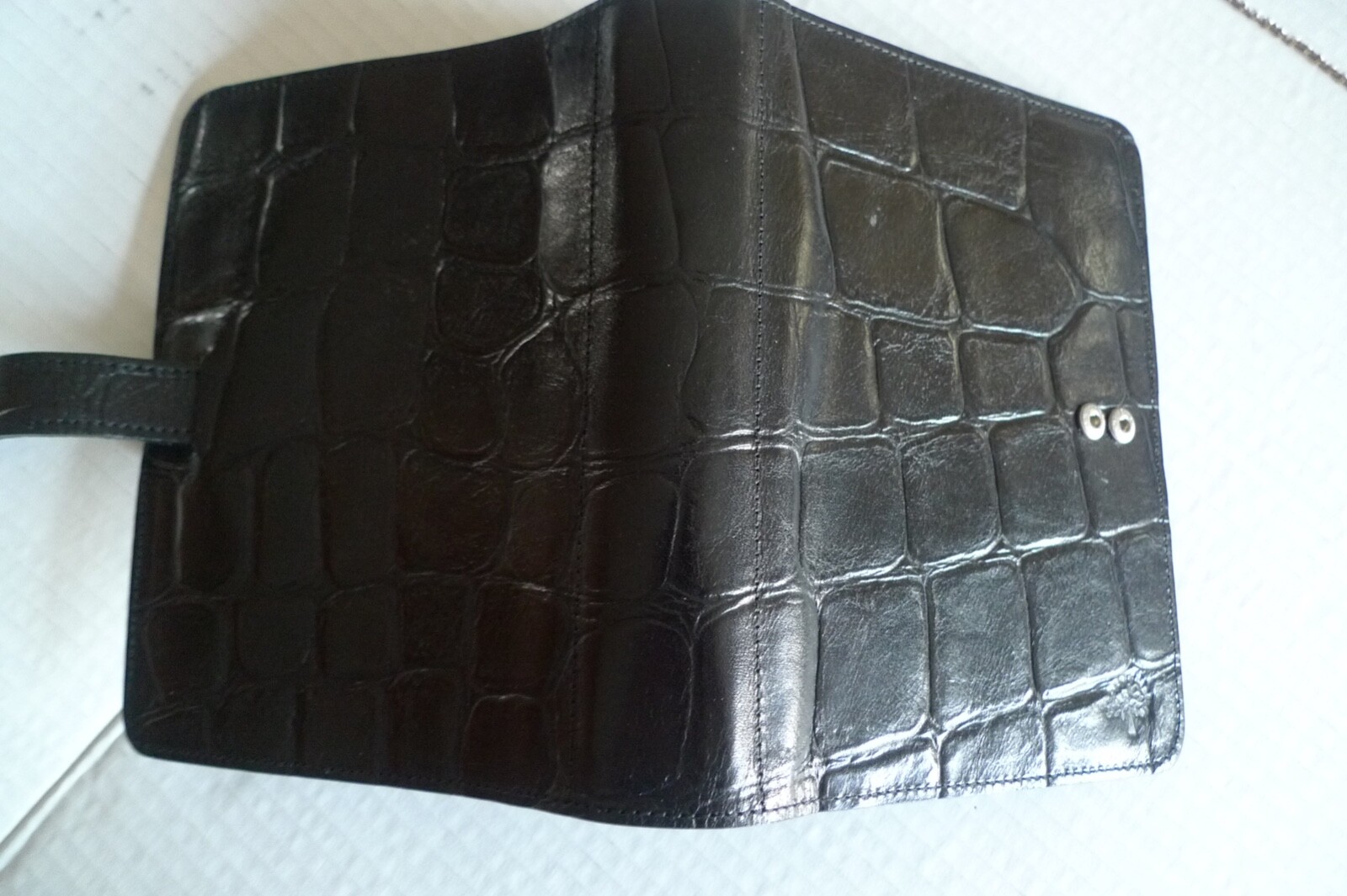 MULBERRY – A6 PLANNER & INSERTS -MADE @ UK – BLACK CONGO LEATHER – RARELY USED