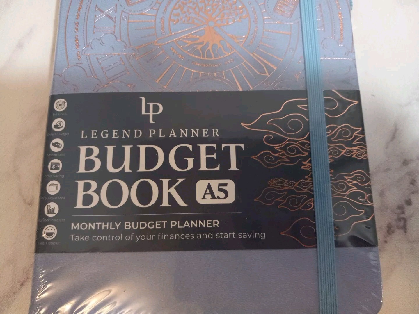 Legend Planner Budget Book A5 Periwinkle Blue Undated New Sealed