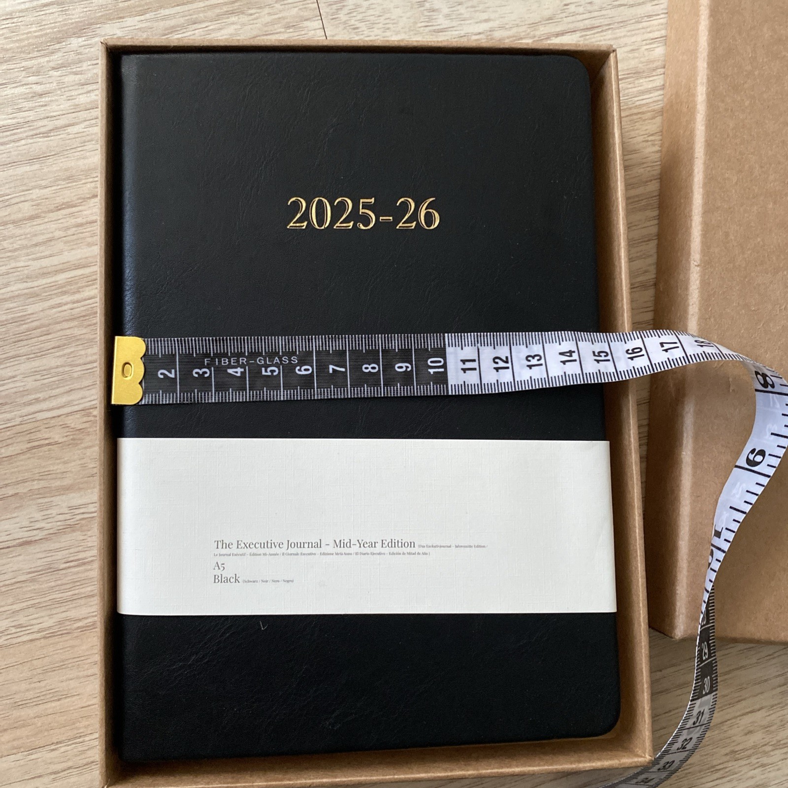 2026 Executive Daily Planner Journal US Holidays Customizable Black