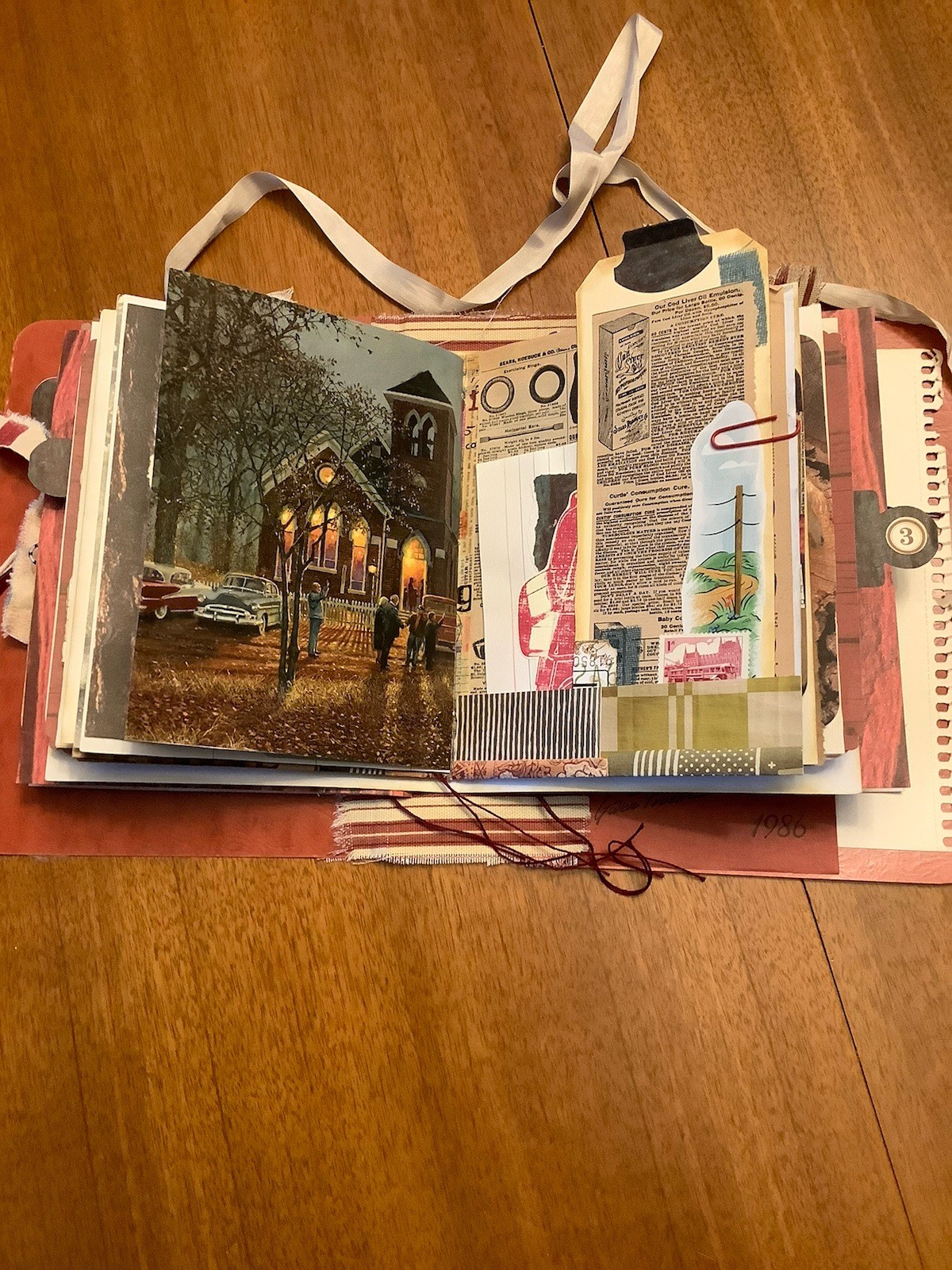Handcrafted Junk Journal Farm Country Animals 1 Of A Kind Recycled Papers