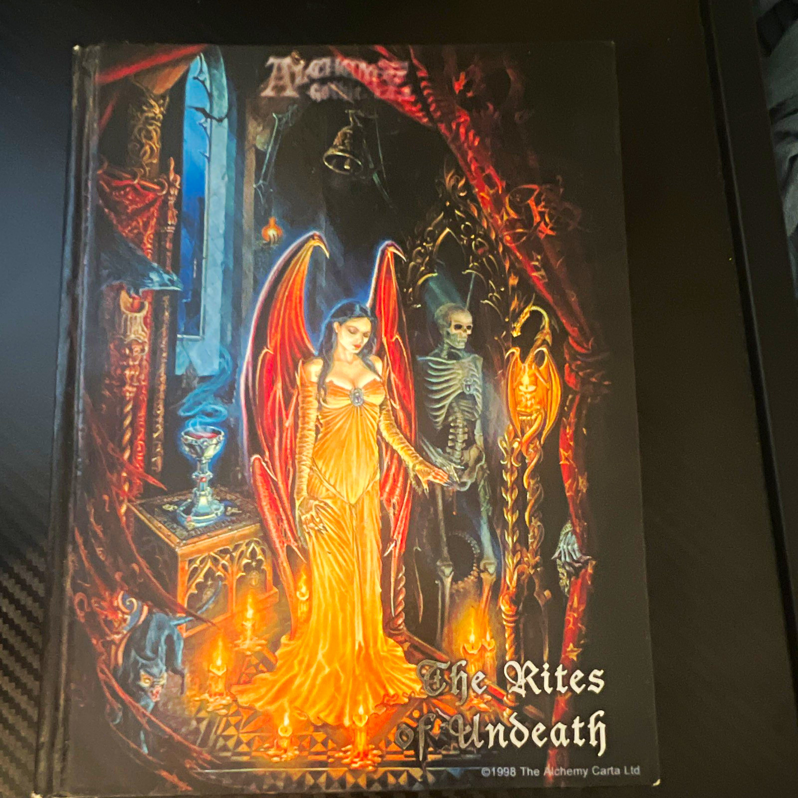 Alchemy Carta “The Rites of Undeath” Gothic Angel Skeleton Print 1998