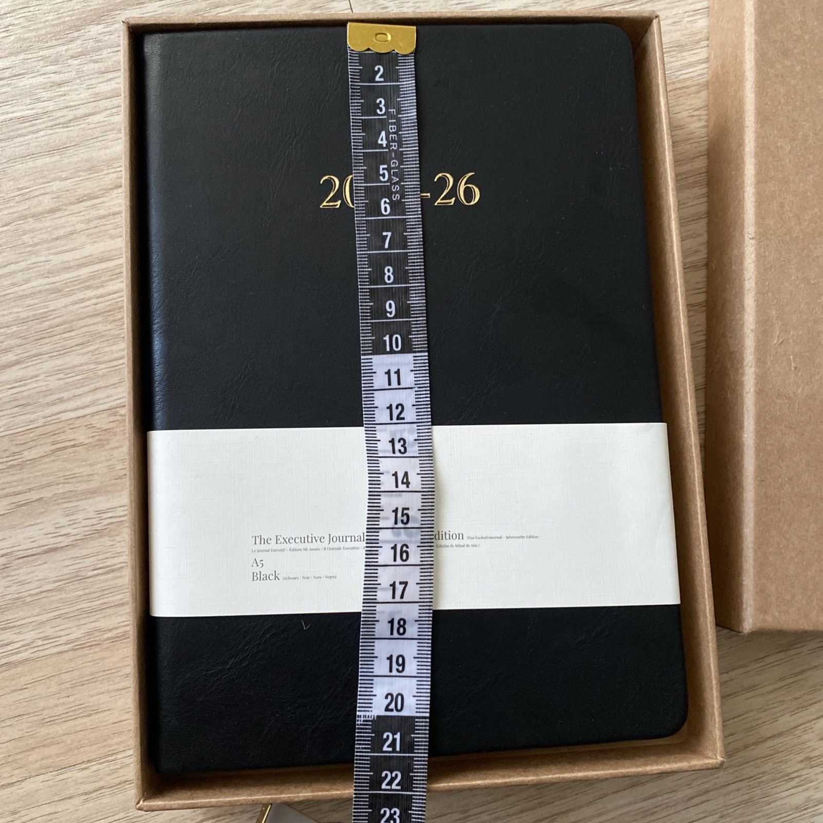 2026 Executive Daily Planner Journal US Holidays Customizable Black