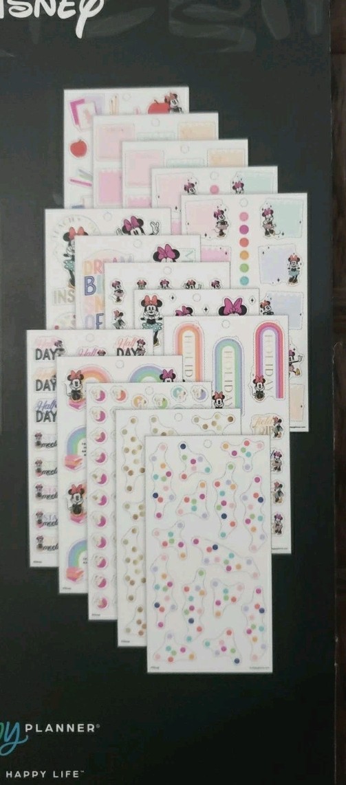 Happy Planner Disney All Smiles Minnie Mouse Teacher VALUE PACK STICKERS 767 Pcs