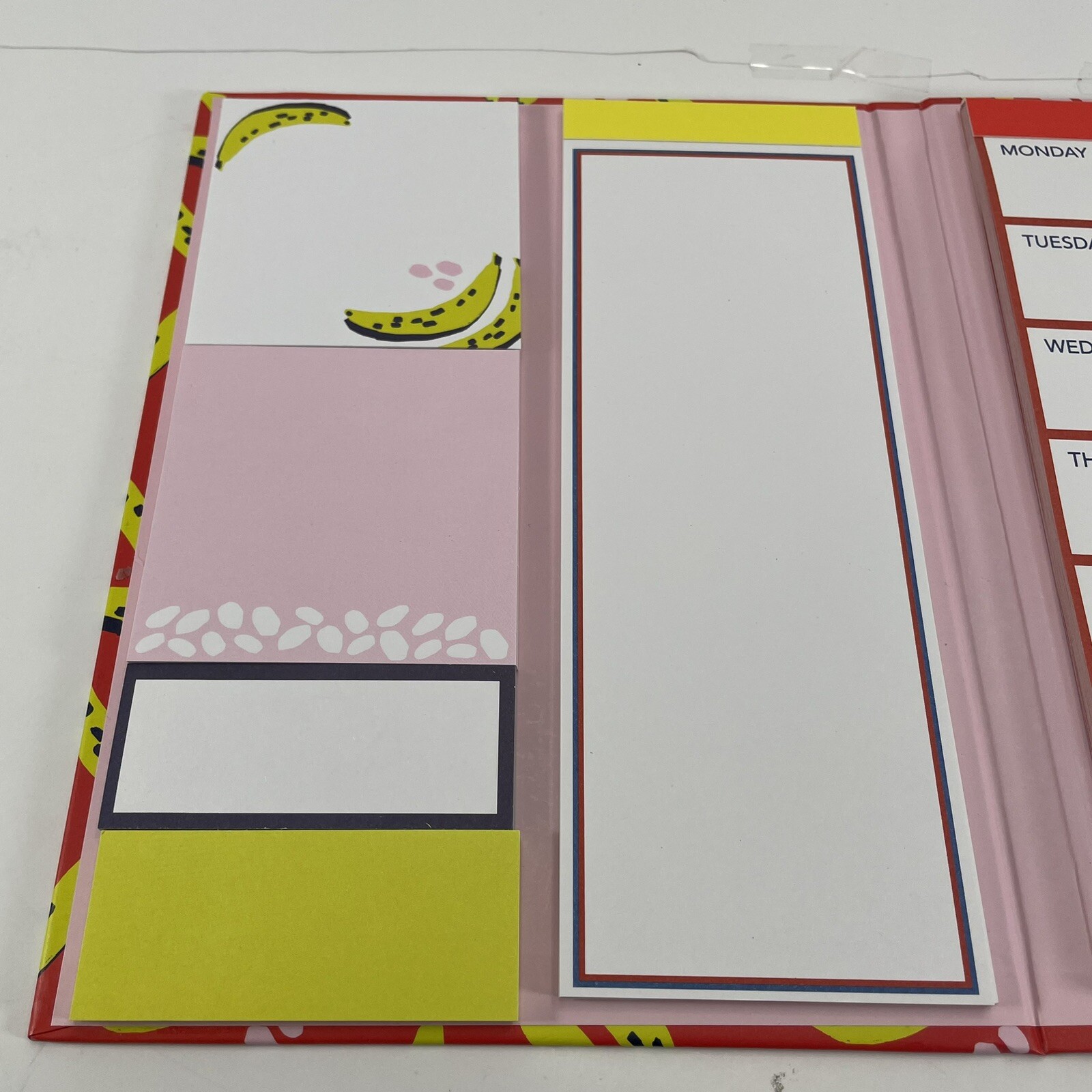 Novogratz Weekly Folio With Elastic Closure Weekly Pad To Do Sticky Pads Bananas