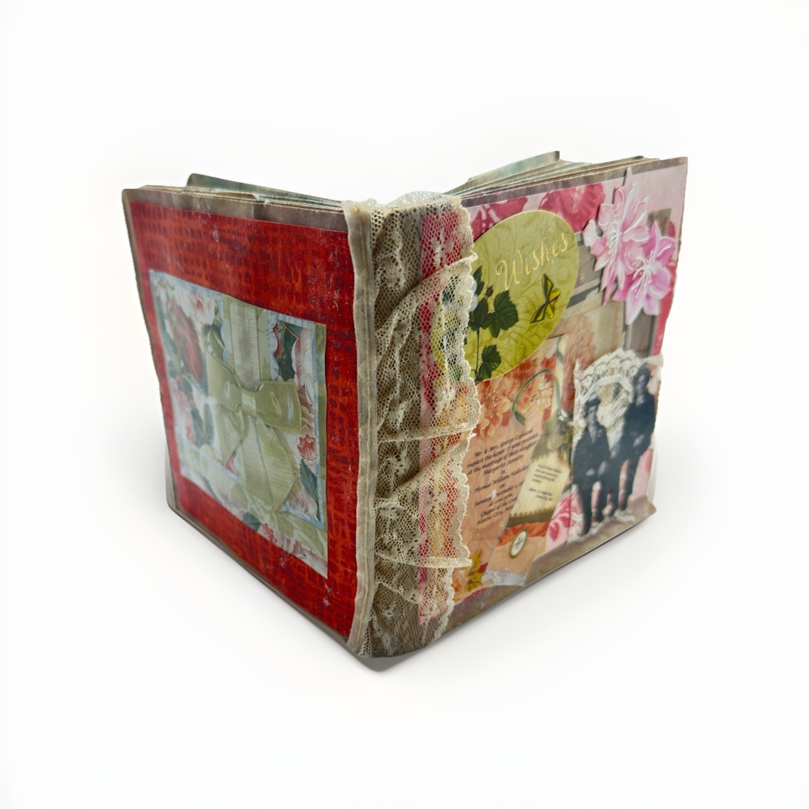 Junk Journal Wishes Themed Medium Is Brown Paper Bags