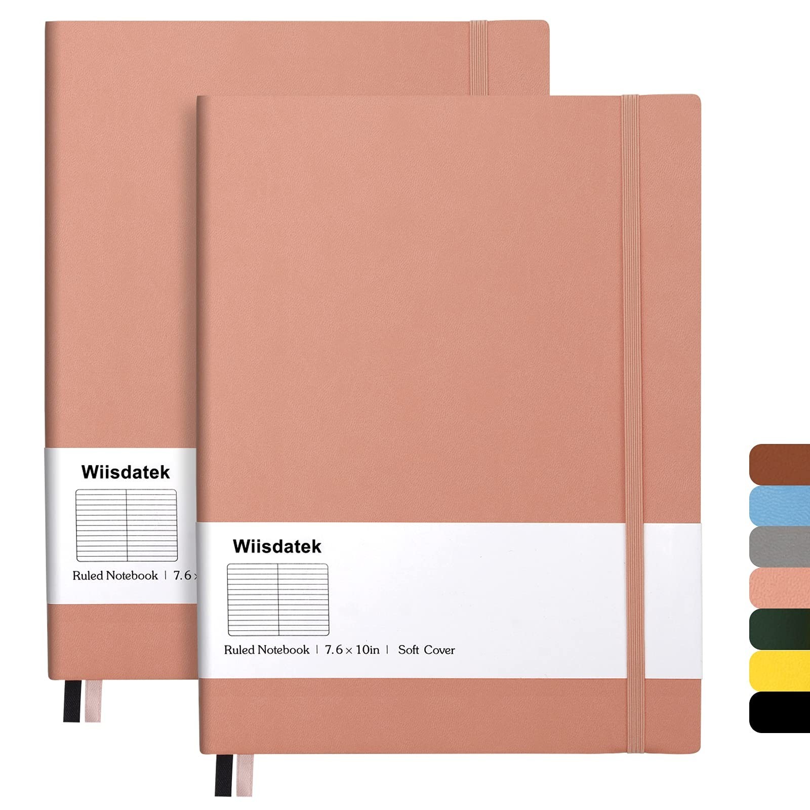 B5 College Ruled Notebooks – 2 Pack B5 Large Journal Notebooks with 376 Numbe…