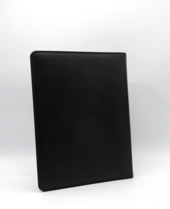 Jos. A. Bank Notebook 9″ Leather Cover Refillable Spiral 144 Lined Pages Black
