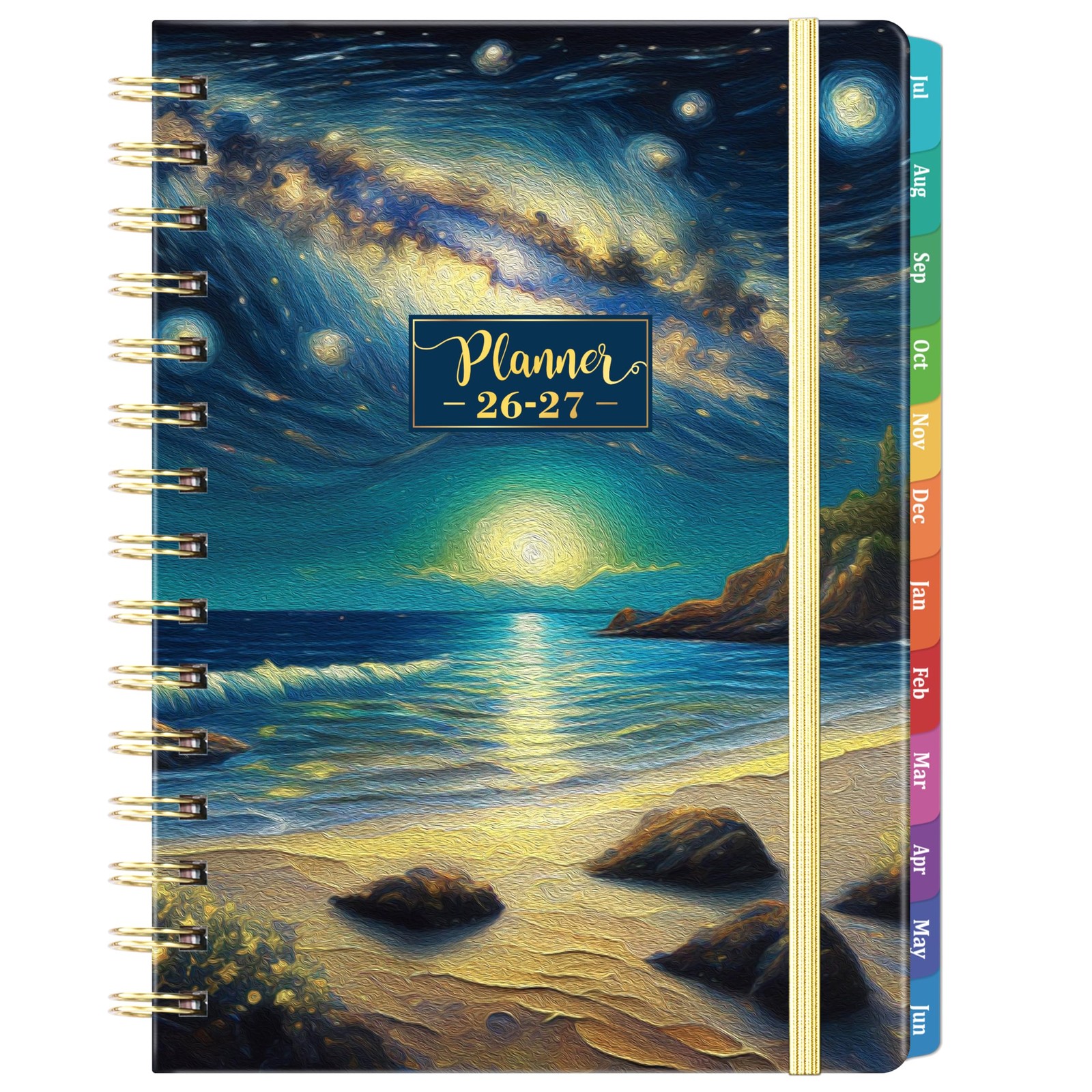 20262027 Academic Weekly Monthly Planner 8.4 x 6.3 Hardcover Tabs