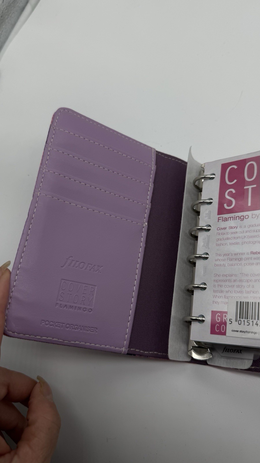 Filofax Cover Story FLAMINGO Pocket Size Planner Organizer- Retired- Unused