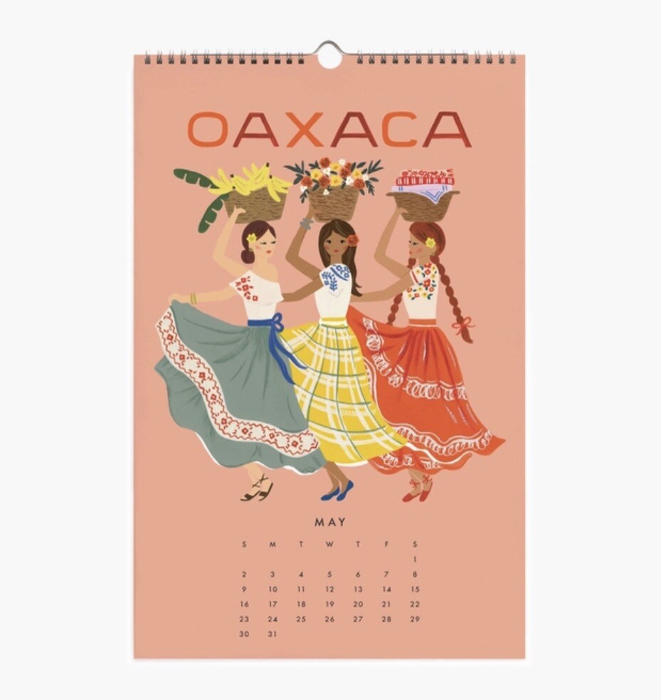 Anthropologie Rifle Paper Explore the World 2021 Calendar 12 PRINTS Travel 17×11