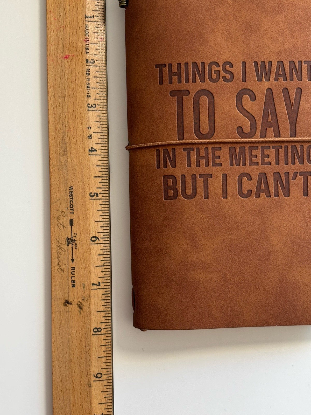 Things I Want To Say In Meeting But Can’t TN Cover Notebook Pen Clip Holder More