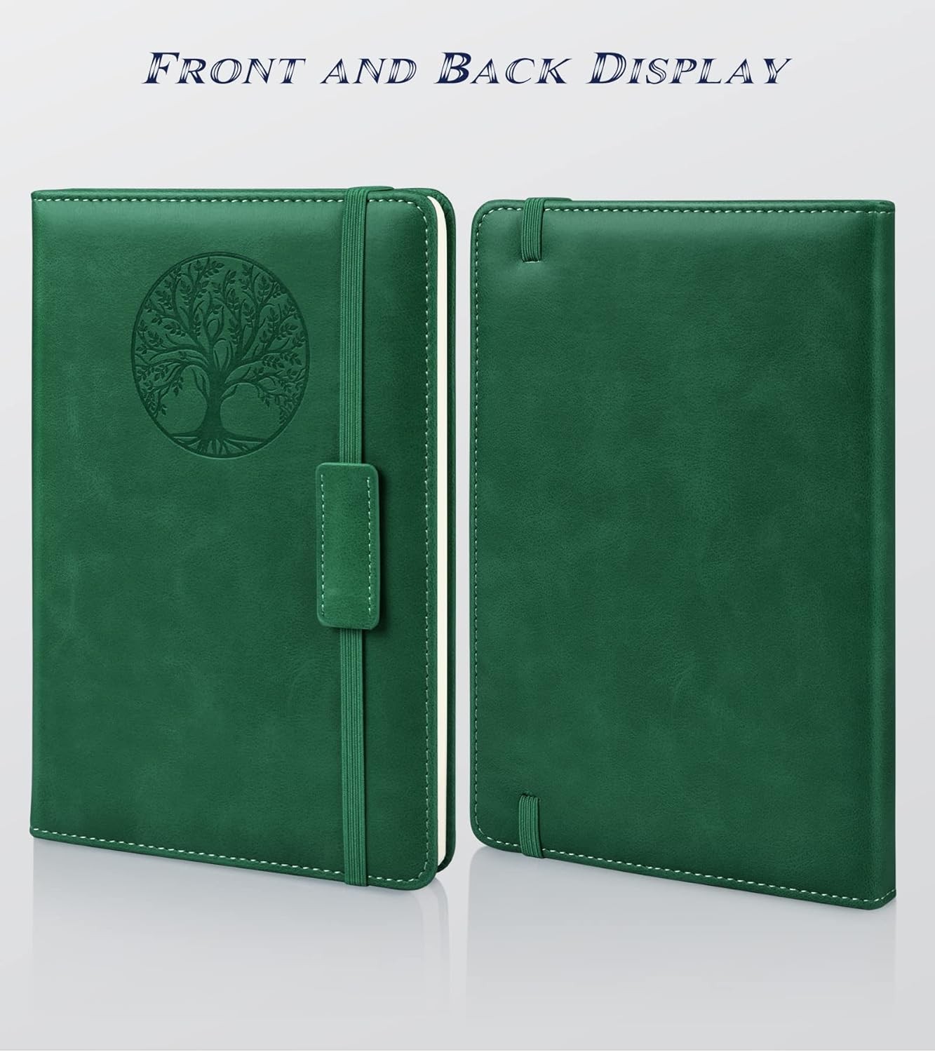 Lined Journal Notebook for Women Men,256 Pages A5 Hardcover Leather Journals for