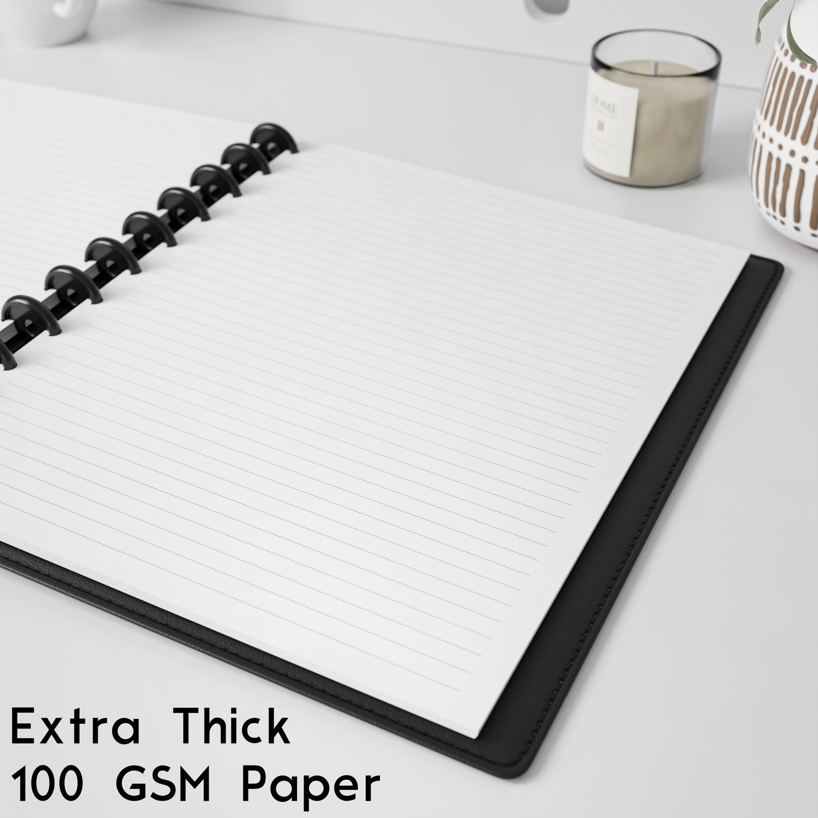 Discbound Letter Size Lined Paper Refill, 250 Sheets (500 Pages), 8.5 in x 11…
