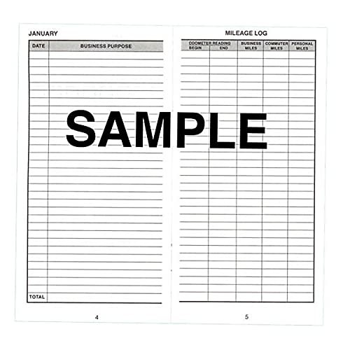 Mileage Log Book Undated Business Auto Car Trip Expense Form 32ct USA