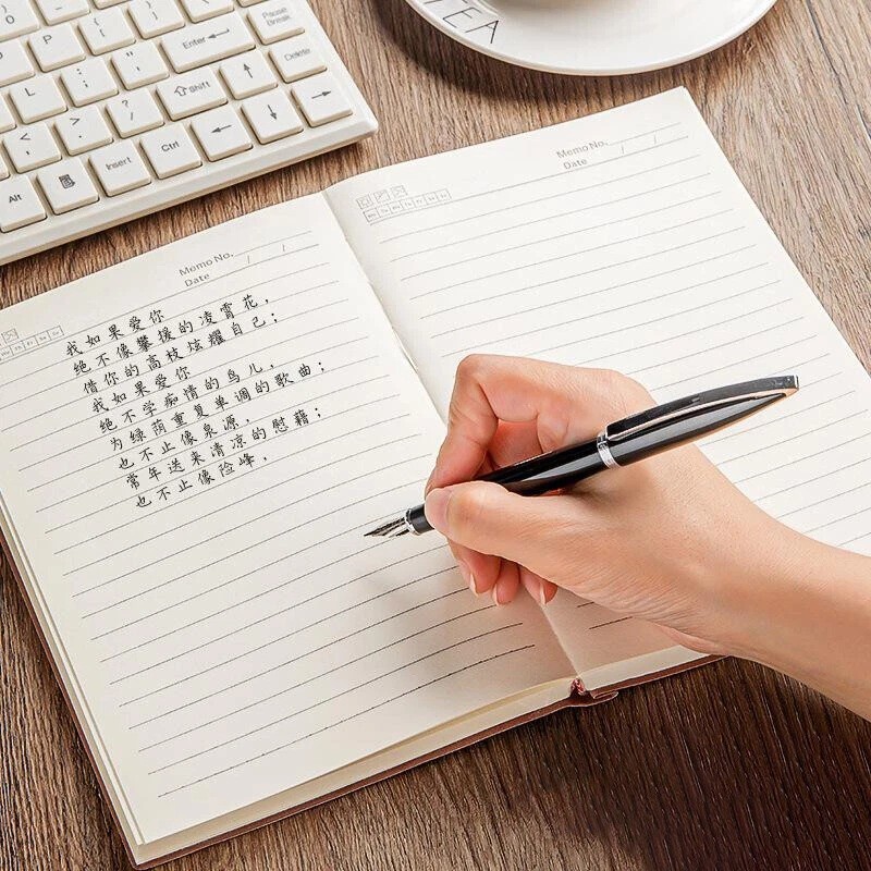 360 Pages Thick Journal A5 PU Leather Notebook Lined Paper Writing Diary BLACK