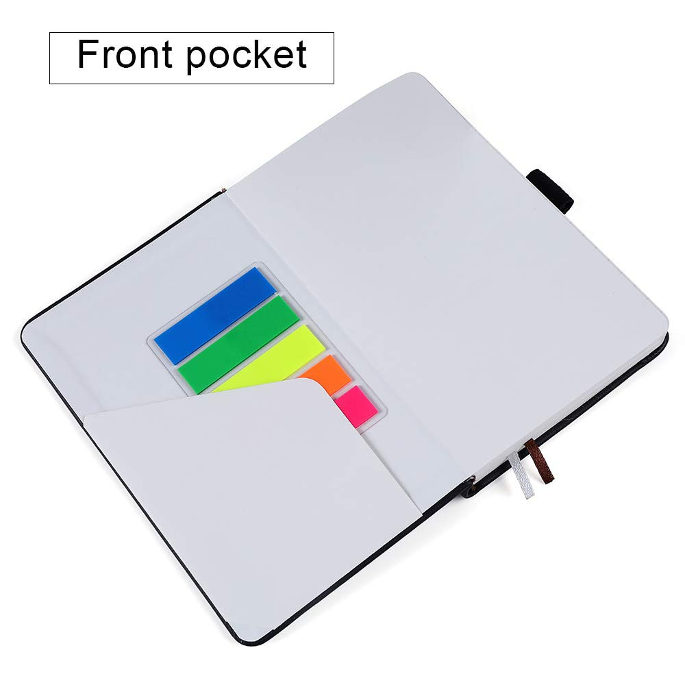 2 Pack Pocket Notebook 3×5.5” Leather Journal Ruled 144 Pages