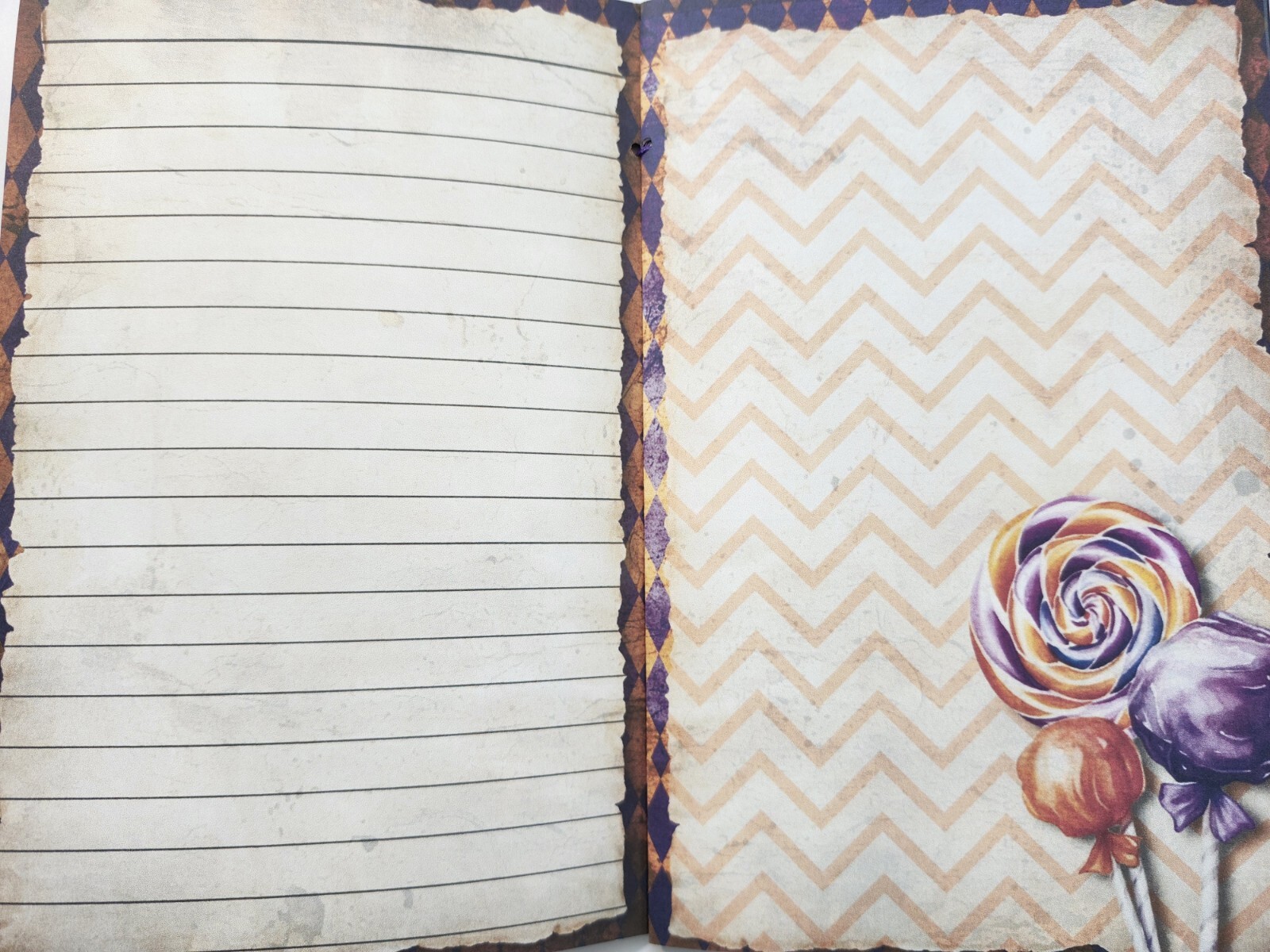 Junk Journal Booklet “VINTAGE HALLOWEEN” HANDMADE Cards, Pockets, LG 9X6 40PGS