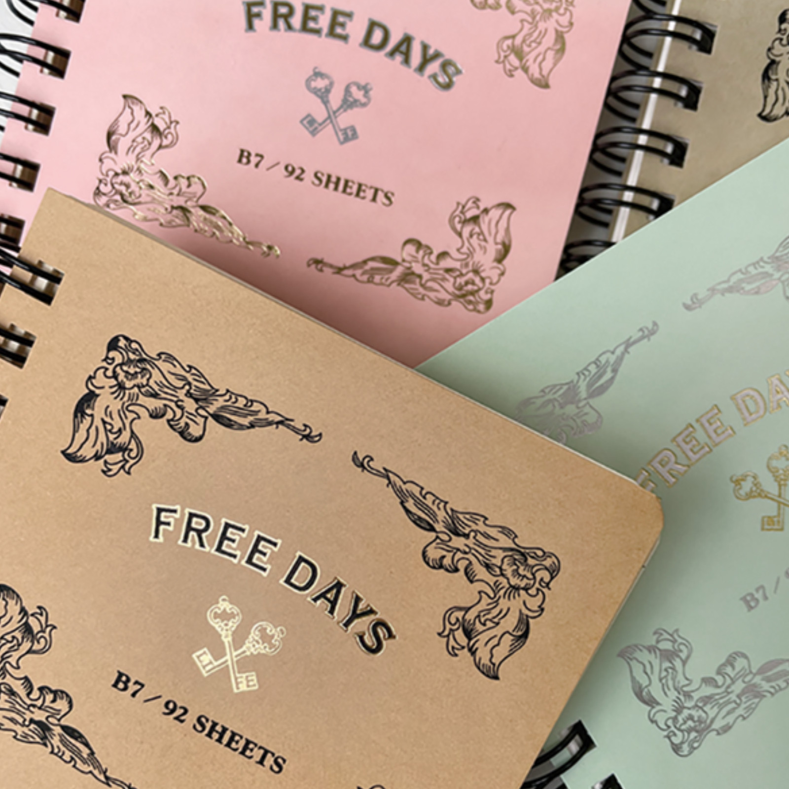 Life Stationery Free Days Undated Planner: 7 in. x 10 in. (Peach & Cream)