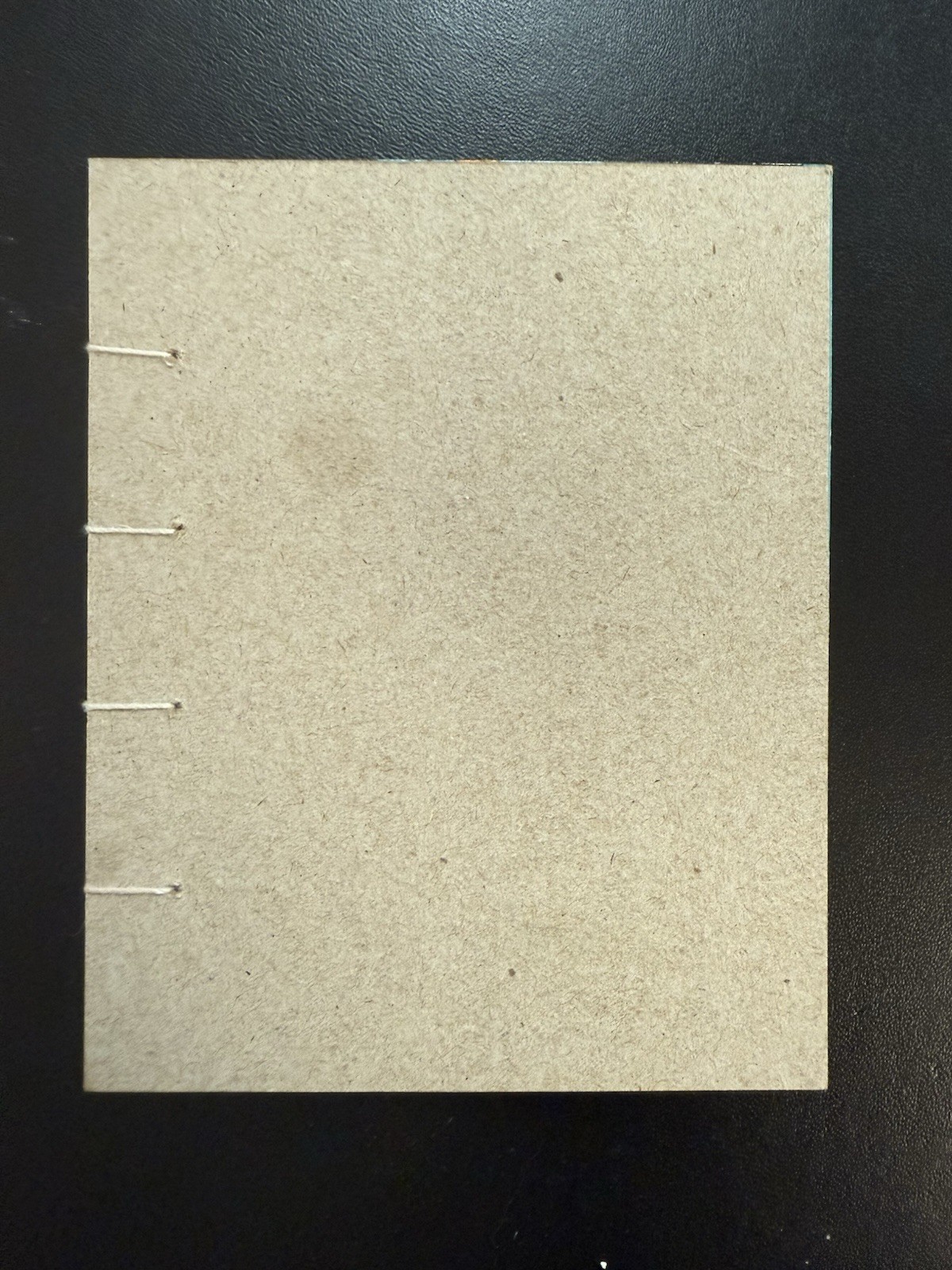 Mini Hand Sewn Coptic Stitch Blank Sketchbook Recycled Hardcover 40 Pages 4x5in