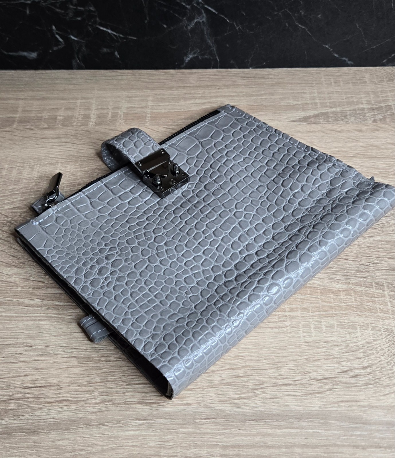 Grey Leather Cover planner A5 – Oops Shop just cover with binder